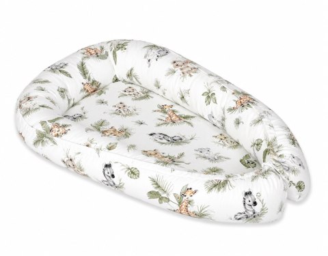 Kokon niemowlęcy dwustronny kojec otulacz Premium MY SWEET BABY- Little Safari
