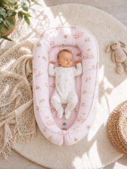 Kokon niemowlęcy dwustronny kojec otulacz Premium MY SWEET BABY- Little Swans