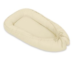 Kokon niemowlęcy dwustronny kojec otulacz Premium MY SWEET BABY- kremowy