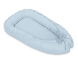 Kokon niemowlęcy dwustronny kojec otulacz Premium MY SWEET BABY- niebieski