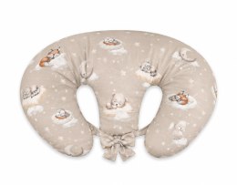 Poduszka rogal do karmienia bliźniąt + zdejmowana poszewka - Twinkle Woodland