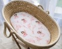 Prześcieradło bawełniane do kosza Mojżesza Boho wózka gondoli 75x35 cm - Blossom Fairies