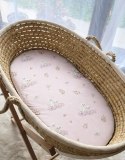 Prześcieradło bawełniane do kosza Mojżesza Boho wózka gondoli 75x35 cm - Little Swans