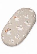 Prześcieradło bawełniane do kosza Mojżesza Boho wózka gondoli 75x35 cm - Twinkle Woodland