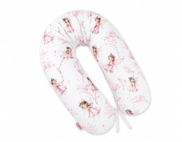 Poduszka ciążowa Longer dla kobiet w ciąży do spania + zdejmowana poszewka - Blossom Fairies