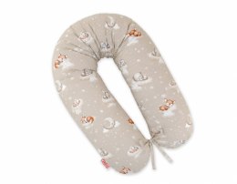 Poduszka ciążowa Longer dla kobiet w ciąży do spania + zdejmowana poszewka - Twinkle Woodland