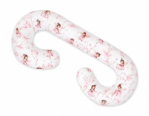 Poduszka ciążowa typu C dla kobiet w ciąży do spania karmienia + zdejmowana poszewka Blossom Fairies