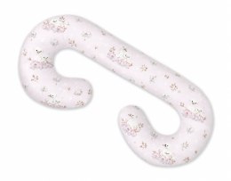 Poduszka ciążowa typu C dla kobiet w ciąży do spania karmienia + zdejmowana poszewka - Little Swans