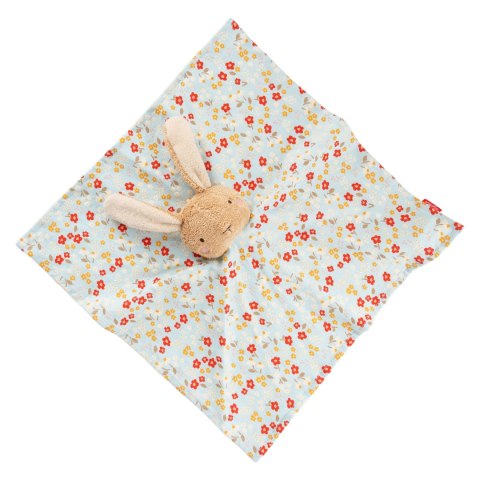 Pierwsza przytulanka komforter bawełniany Króliczek niebieski 32 cm sigikid