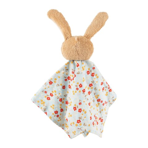 Pierwsza przytulanka komforter bawełniany Króliczek niebieski 32 cm sigikid