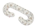 Bawełniana poszewka do poduszki ciążowej typu C - Woodland olive