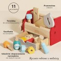 Drewniany zestaw narzędzi, skrzynka z narzędziami, majsterkowicz Le Toy Van