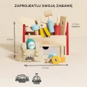 Drewniany zestaw narzędzi, skrzynka z narzędziami, majsterkowicz Le Toy Van