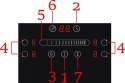 Płyta indukcyjna zabudowy 60cm BH-04MFZIN BOOST TIMER FLEX ZON PÓL 2+3