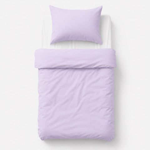 Bawełniana pościel dla dzieci 2 części poszewki na poduszkę i na kołderkę 135x100 - fioletowa