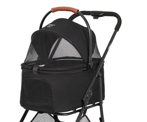 Qppet Wózek dla zwierząt Bobbie Pet Black
