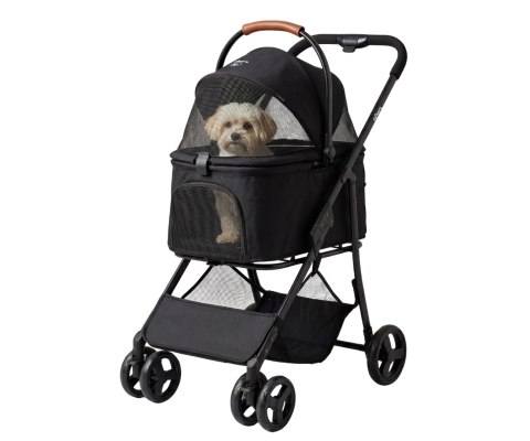 Qppet Wózek dla zwierząt Bobbie Pet Black