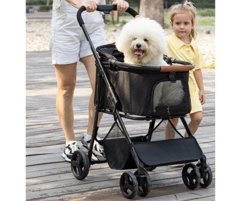 Qppet Wózek dla zwierząt Bobbie Pet Black