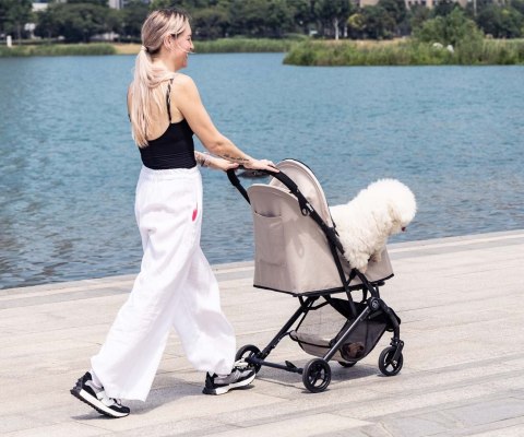 Qppet Wózek dla zwierząt Pettie Pet Beige