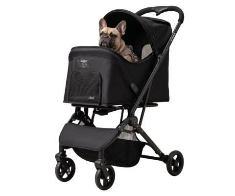 Qppet Wózek dla zwierząt Pettie Pet Black