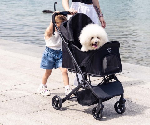Qppet Wózek dla zwierząt Pettie Pet Black