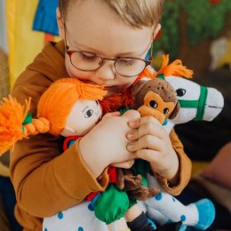 Maskotka małpka Pippi Langstrumpf Pan Nilsson 23 cm, przytulanka dla dzieci
