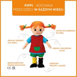 Miękka lalka Pippi Langstrumpf 40 cm, przytulanka, zabawka dla dzieci