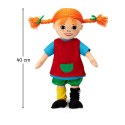 Miękka lalka Pippi Langstrumpf 40 cm, przytulanka, zabawka dla dzieci