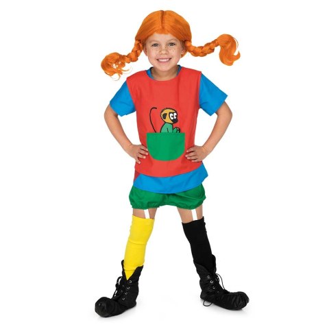 Peruka Pippi Langstrumpf kostium przebranie dla dzieci na bal przebierańców