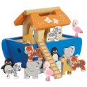 Arka Noego, sorter kształtów, figurki, statek zwierzątka zabawka Le Toy Van