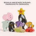 Drewniane figurki rybki, zabawka edukacyjna układanka dla dzieci Le Toy Van