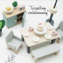 Drewniane mebelki do domku dla lalek jadalnia Daisylane, zestaw, Le Toy Van
