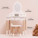 Drewniane meble dla dzieci toaletka lustro taboret zestaw mebli Le Toy Van