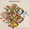 Drewniane ryby w skrzynce, zabawka dla dzieci, stragan, sklep Le Toy Van