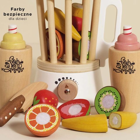 Drewniany blender + zestaw owoców Fruit & Smooth, zabawka dzieci Le Toy Van