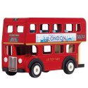 Drewniany piętrowy autobus, Londyn, zabawka dla dzieci, pojazd, Le Toy Van