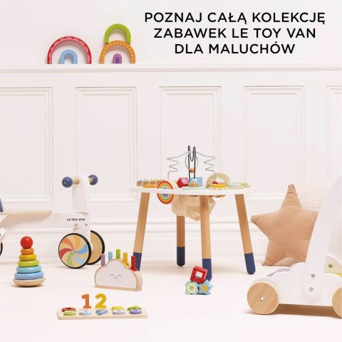 Drewniany stolik edukacyjny sensoryczna zabawka dla dzieci, stół Le Toy Van