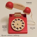 Drewniany telefon vintage, zabawka dla dzieci, odgrywanie ról, Le Toy Van