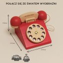 Drewniany telefon vintage, zabawka dla dzieci, odgrywanie ról, Le Toy Van
