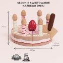 Drewniany tort urodzinowy ze świeczkami, zabawka dla dzieci, Le Toy Van