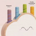 Tęczowa chmurka drewniana zabawka edukacyjna pierwsza gra dzieci Le Toy Van