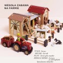 Traktor Drewniany z Przyczepą dla Dzieci Zabawka Le Toy Van