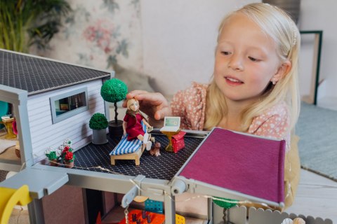 Zestaw kwiatów i roślin do domku dla lalek, wystrój wnętrza, zabawka Lundby