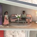 Zestaw mebli do salonu do domku dla lalek basic, zabawka dla dzieci, Lundby