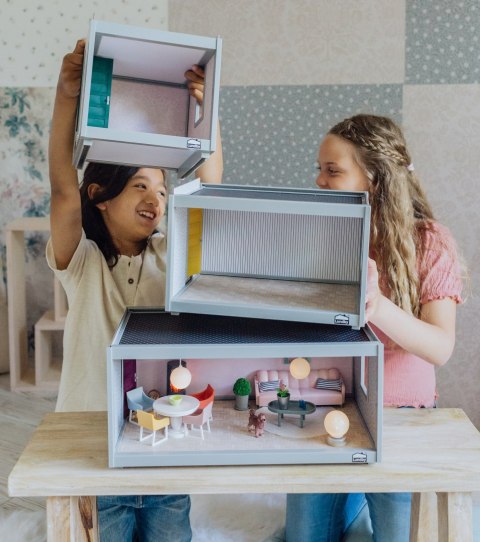 Zestaw mebli do salonu do domku dla lalek basic, zabawka dla dzieci, Lundby