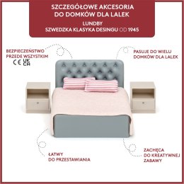 Zestaw mebli do sypialni do domku dla lalek basic zabawka dla dzieci Lundby