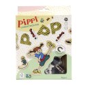 Magnetyczne literki i obrazki, edukacyjna zabawka dla dzieci, zestaw Pippi