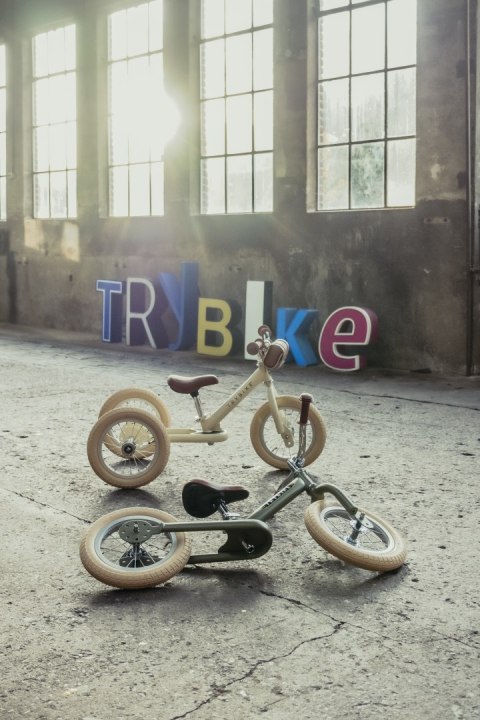 Pierwszy rower biegowy balansujący dziecięcy zielony dla dzieci Trybike