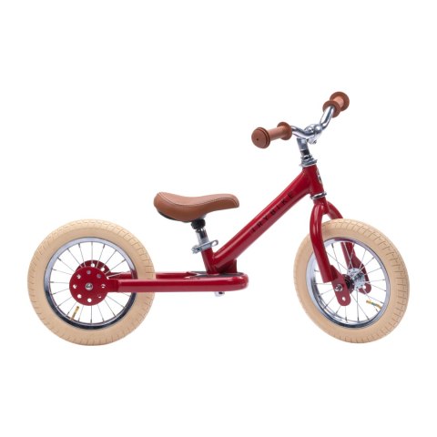 Pierwszy rowerek trójkołowy dziecięcy biegowy 2w1 czerwony matowy Trybike