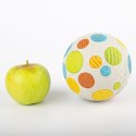 Piłka dla dzieci kauczukowa szara w kółka 12 cm sigikid
